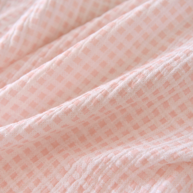 Small Plaid Household Clothes Worn Outside Of Yarn And Cotton