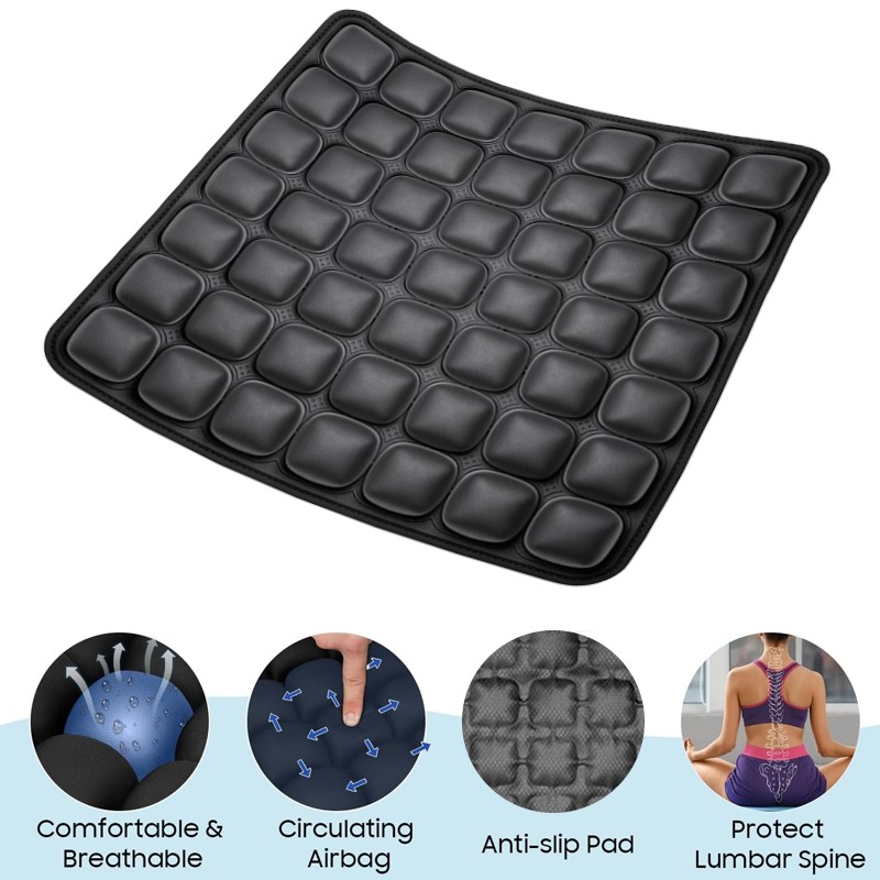 SONDUR INFLATABLE TRAVEL CUSHION,3D AIR CELL SEAT CUSHIONSEAT CUSHION FOR TRAVEL view 6