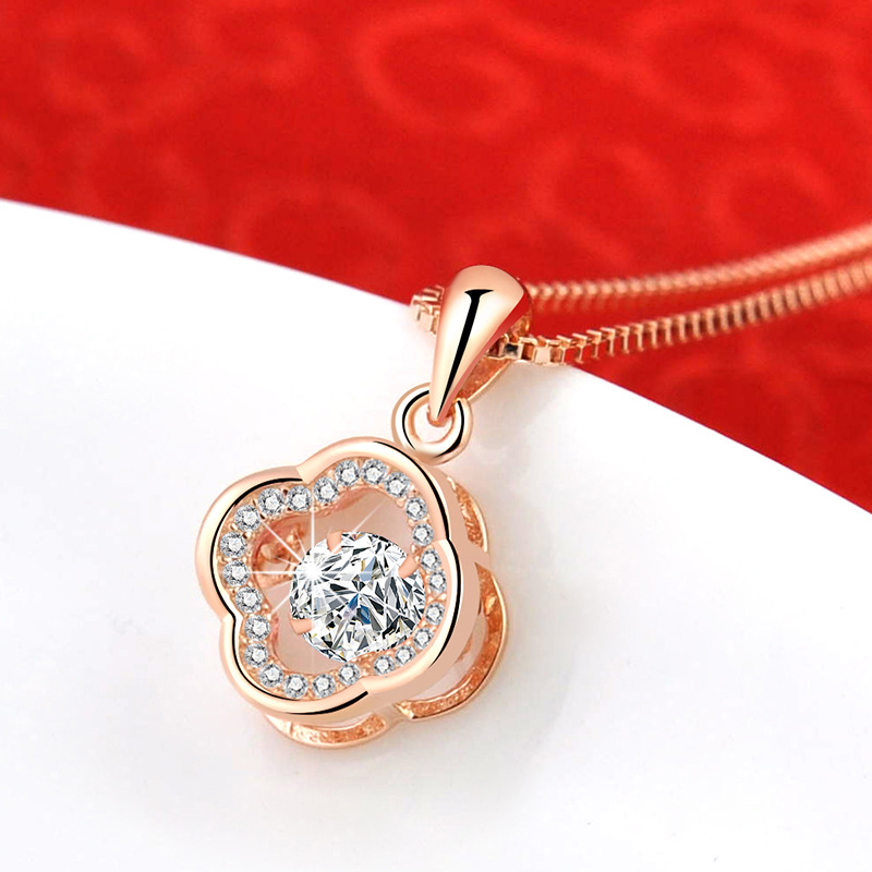 925 Sterling Silver Clover Necklace For Women