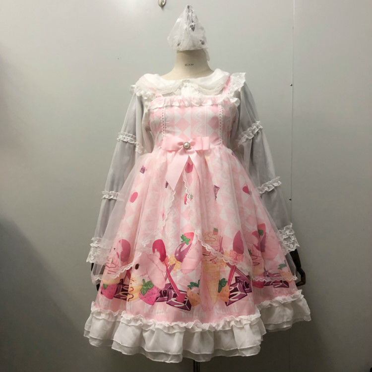 Girly Summer Lolita Soft Yarn Boneless Skirt