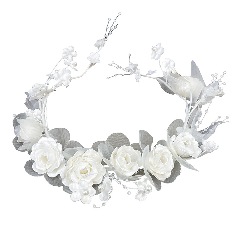 Bridal Headdress Super Fairy Handmade Forest Flower Headband Flower Bridal Headband - Shop at LoveMi