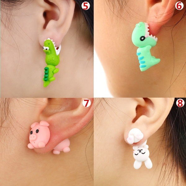 European And American Personality Cartoon Earrings