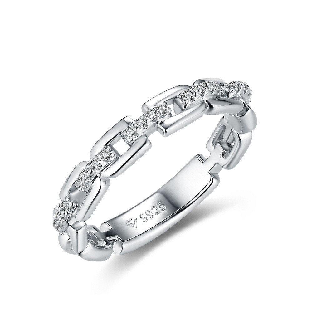 Title 2, Bague Mosang en argent sterling et diamant pour...