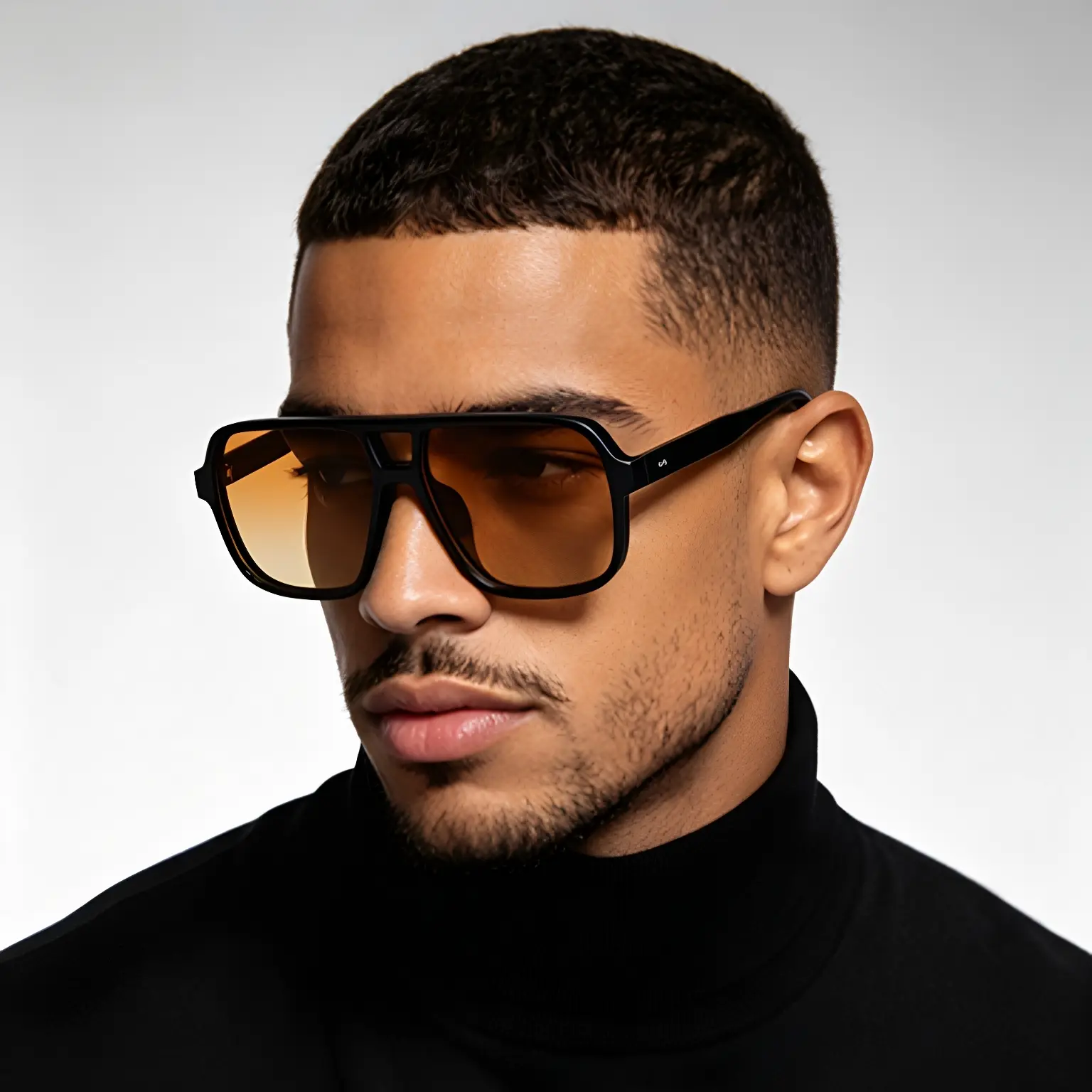 Retro Double-Beam Sunglasses For Men, Large-Frame Driving Sunglasses, Men's Outdoor Mountaineering Sun Protection Glasses Shades