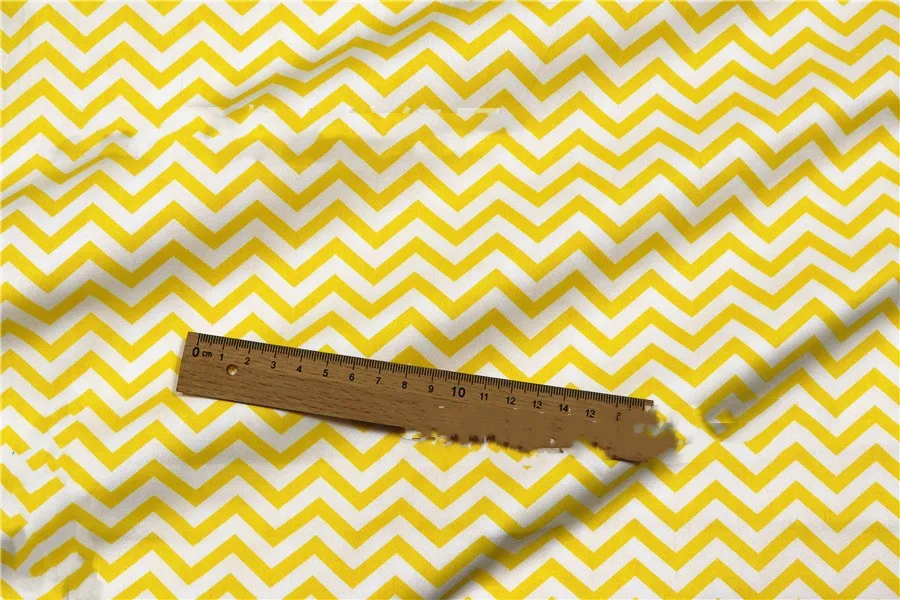 Wavy Cotton Fabric Printed Bed Fabric Cotton Fabric - Yellow