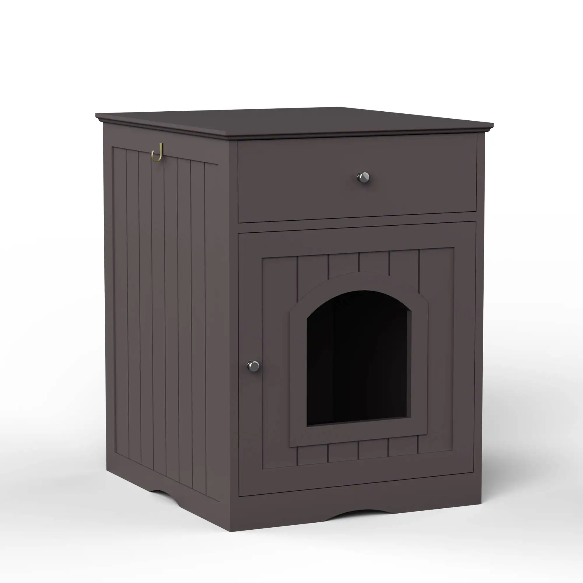 Wooden Pet House Cat Litter Box Enclosure