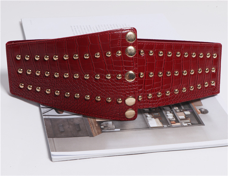 Title 4, Studded Waistband Waistband Retro Elastic Elast...