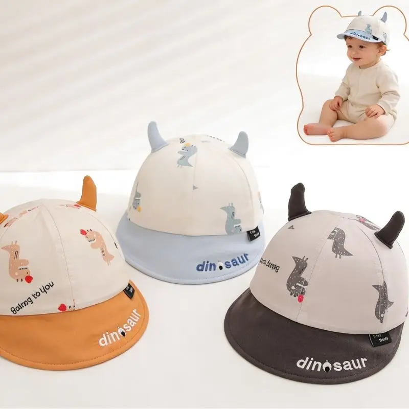 Baby Three-dimensional Printed Small Dinosaur Soft Brimmed
