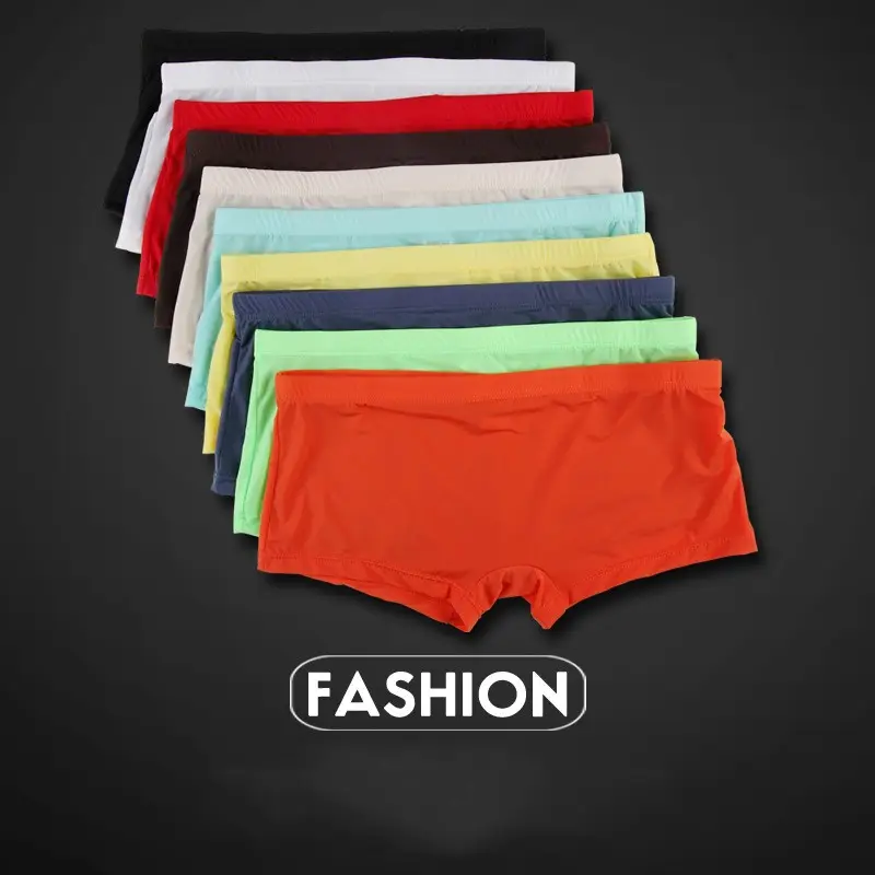 Men's Ice Silk Flat Corner Thin Semitransparent