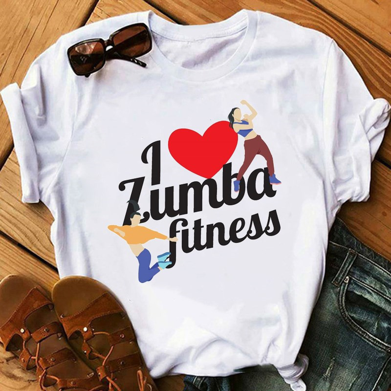 Title 1, Dance Short Sleeve Zumba Printed Short Sleeve T...