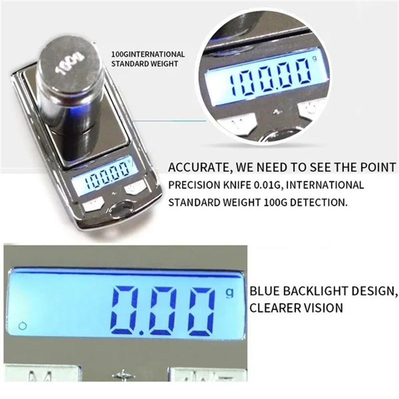 Title 4, Portable Mini Digital Pocket Scale 100g 0.01g f...