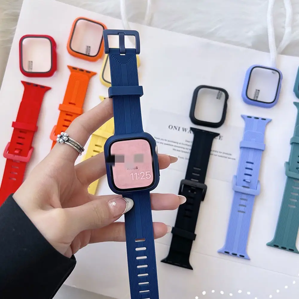 Smart Watch Solid Color Simple Silicone Strap