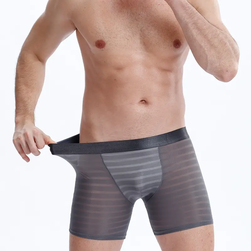 Air-permeable Long Boxer Briefs And Anti-wear Leg