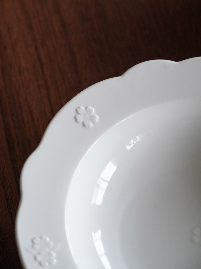 Pure Color Round Ceramic Western Food Soup Plate Tableware