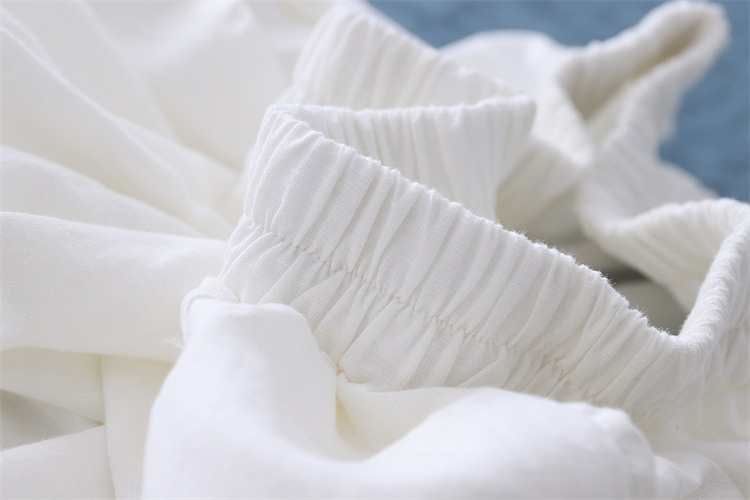 Женские льняные шаровары из хлопка и льна, стираные в песочный цвет