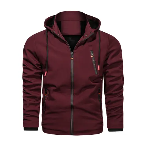Spring and Autumn Men Detachable Hooded Jacket