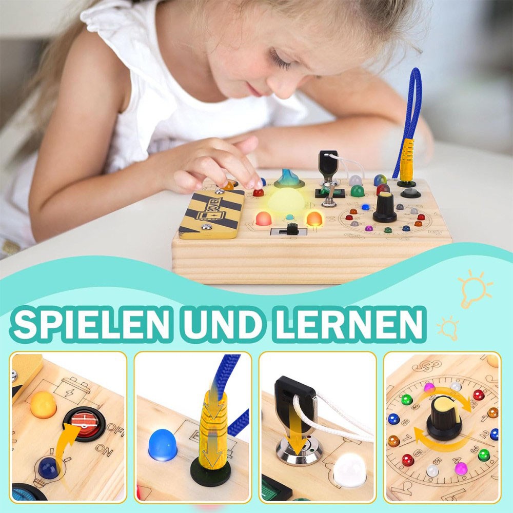 Montessori Wooden Busy Board For Toddlers Activity Sensory Toys Fidget — image 10