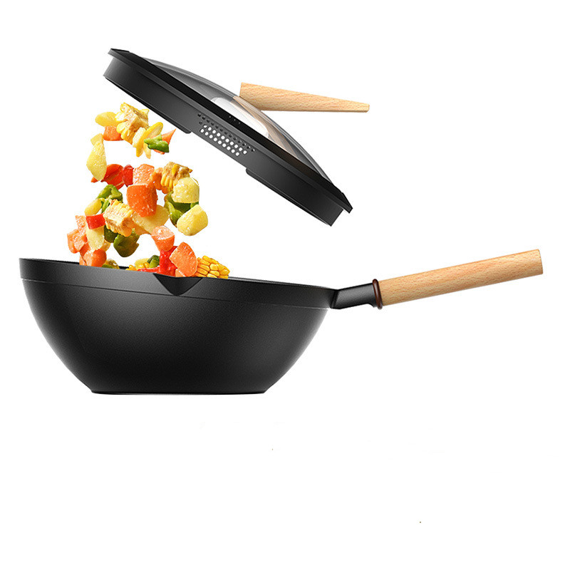 Title 3, Yuewei Bird Beak Wok Non-stick Frying Pan With ...