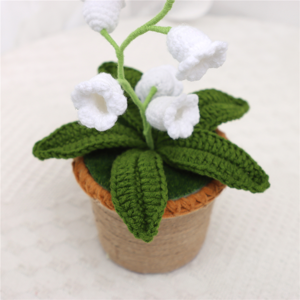 Crochet Foxglove Potted Ornament