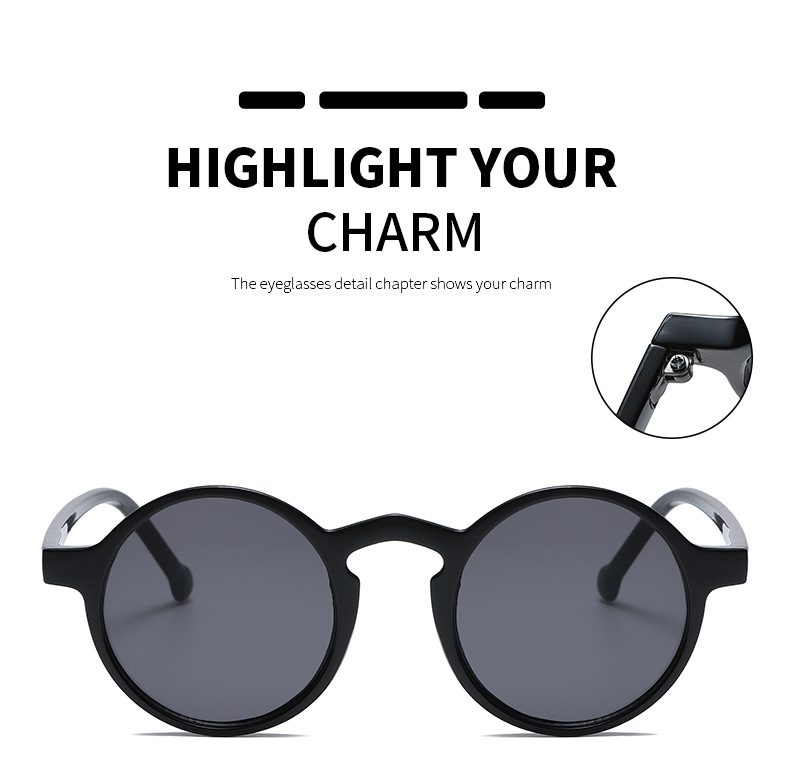 Title 2, Round Retro Small Frame Sunglasses