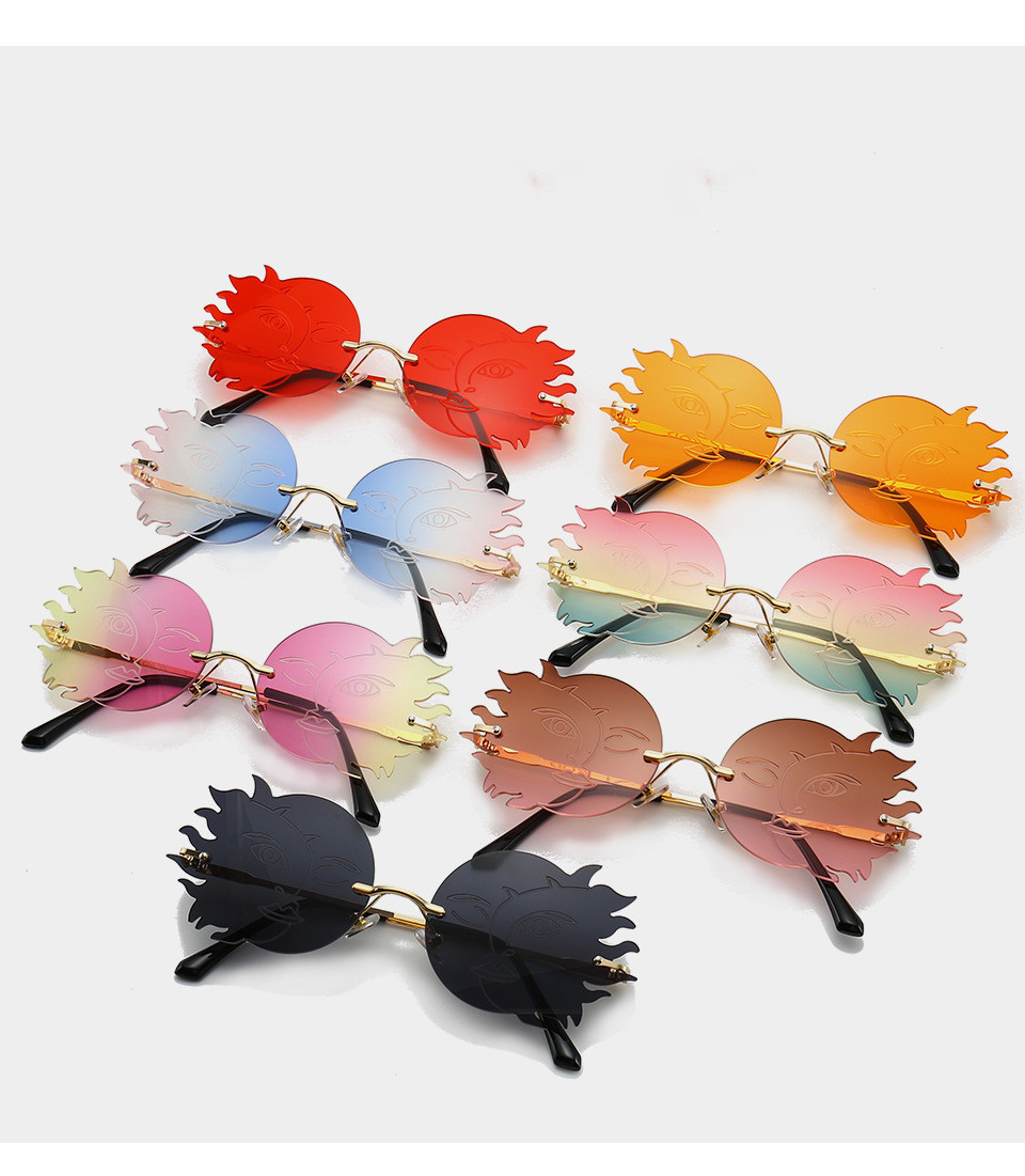 Title 3, Lunettes de soleil Funny Polygonal Moon Smiley ...