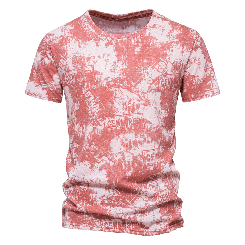 Title 4, Heren casual katoenen T-shirt met ronde hals en...