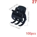 Bright Black 100Pcs