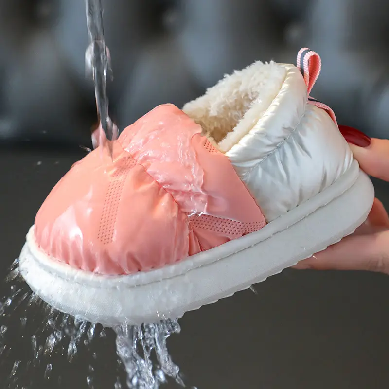 Warm Down Cloth Waterproof Household Cotton Slippers