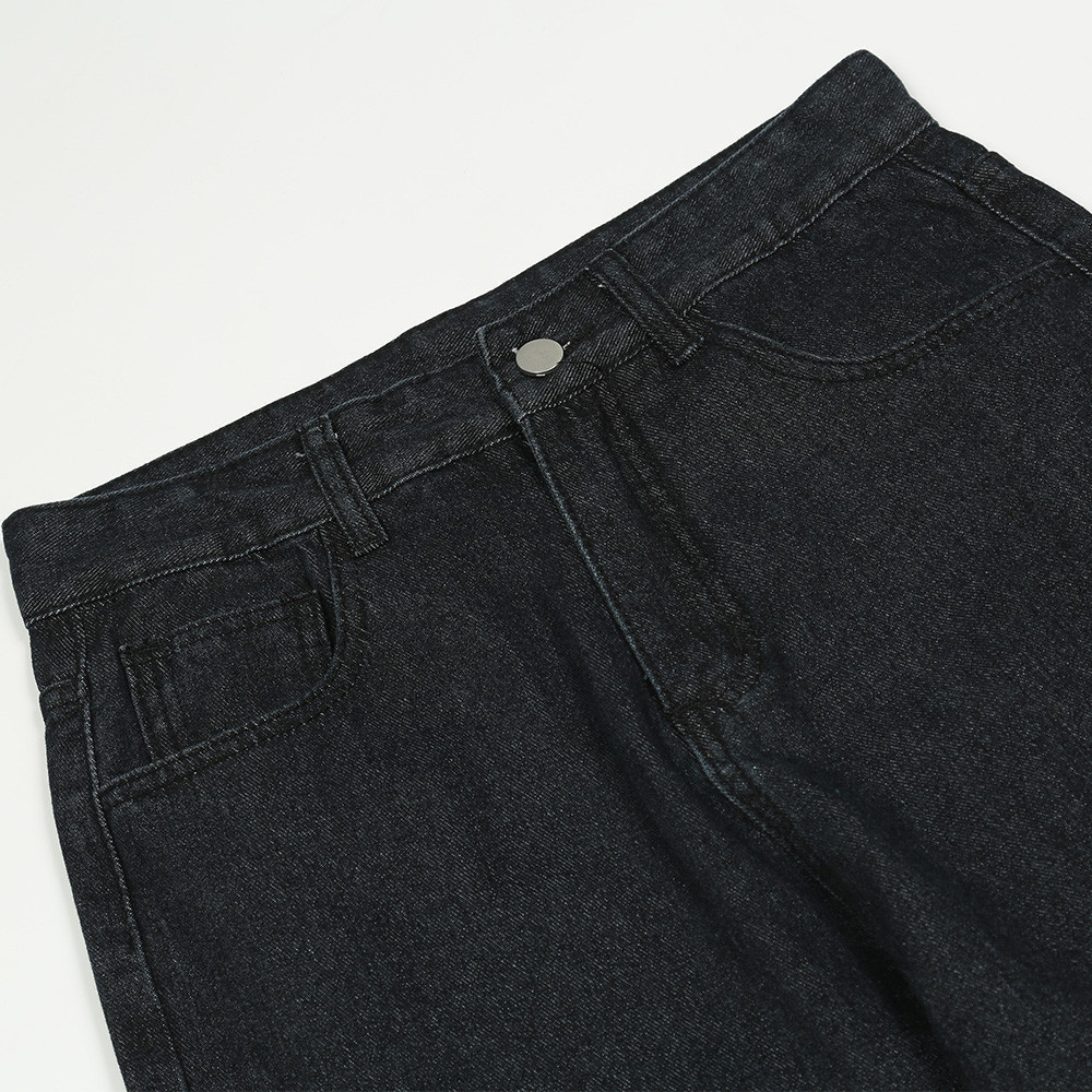 Title 5, Heren jeans met kleurcontrast en rafelige detai...