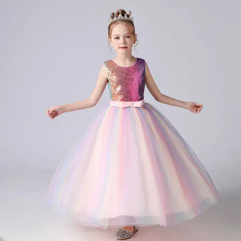 Dress Long Girl Skirt Performance Costume