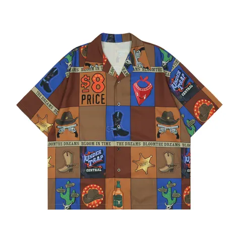 Fashion Short Sleeve Shirts Men's Loose T-Shirts