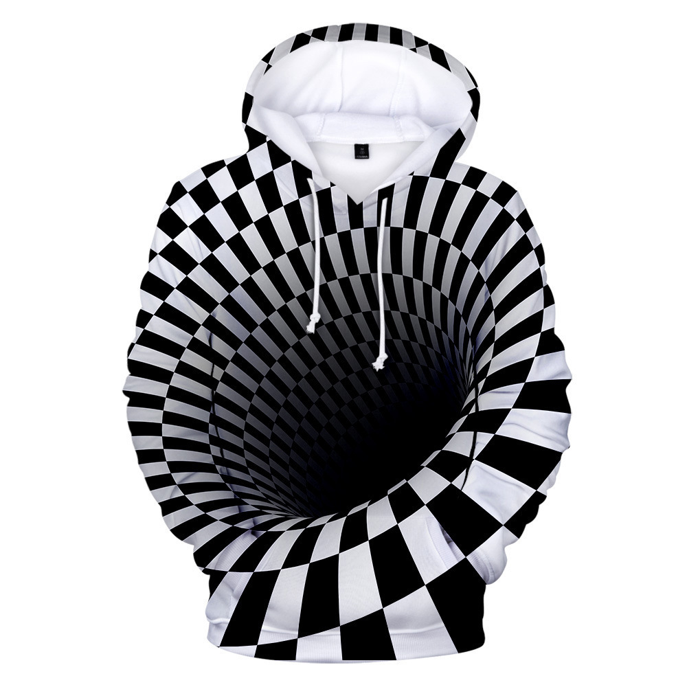Casual 3D Digital Printing Dizzy Sports Hooded Sweatshirt