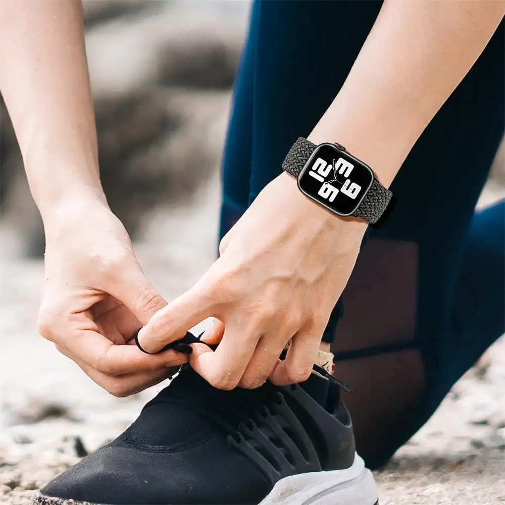 Adjustable Woven Strap with Velcro Flat Interface