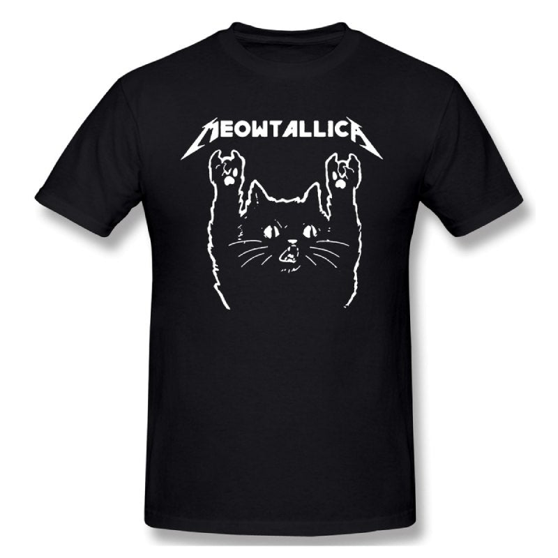 Title 3, Camiseta Metal Cat Uniforme Curto de Time Tecid...