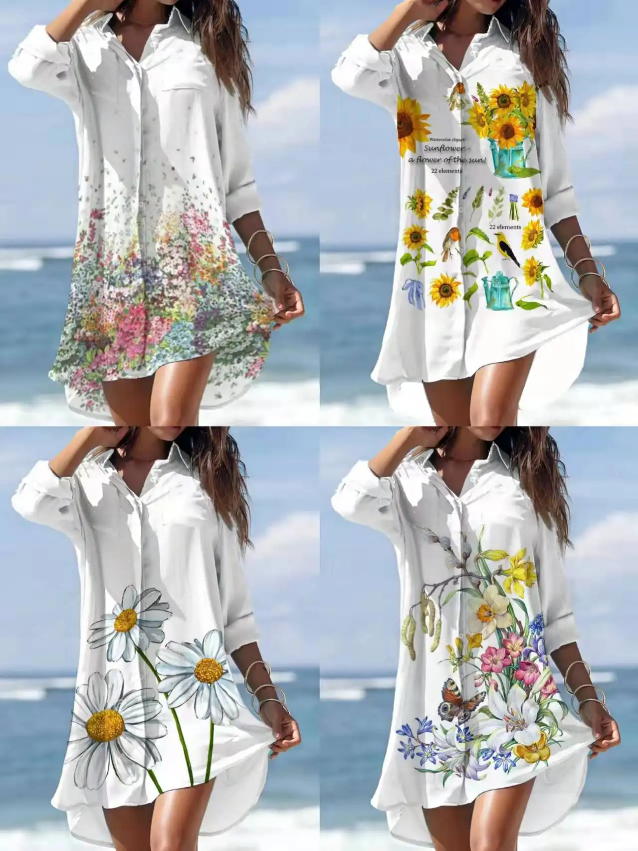 European And American New Fashion Romantic Irregular Pocket Dress