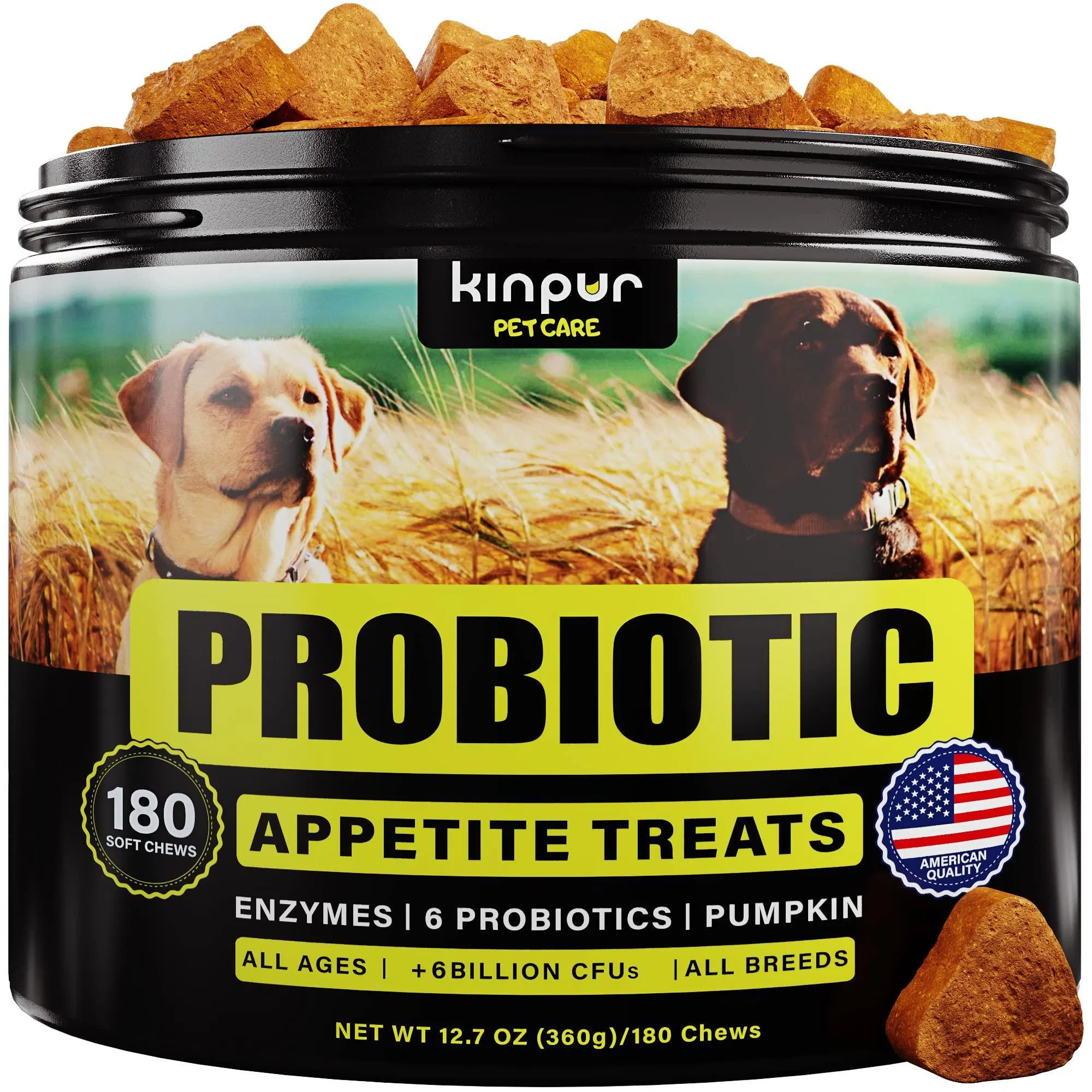NO Probiotics For Dogs Support Gut Health Itchy Skin Allergies Yeast Balance Immunity Probiotics And Digestive Enzymes For Small Medium And Large D... Kinpur Pet Care - Shop at LoveMi