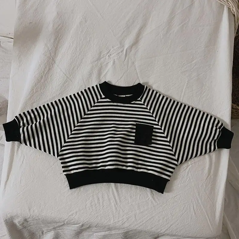 Boys And Girls Fashion Loose Bat Sleeve Sweatshirt