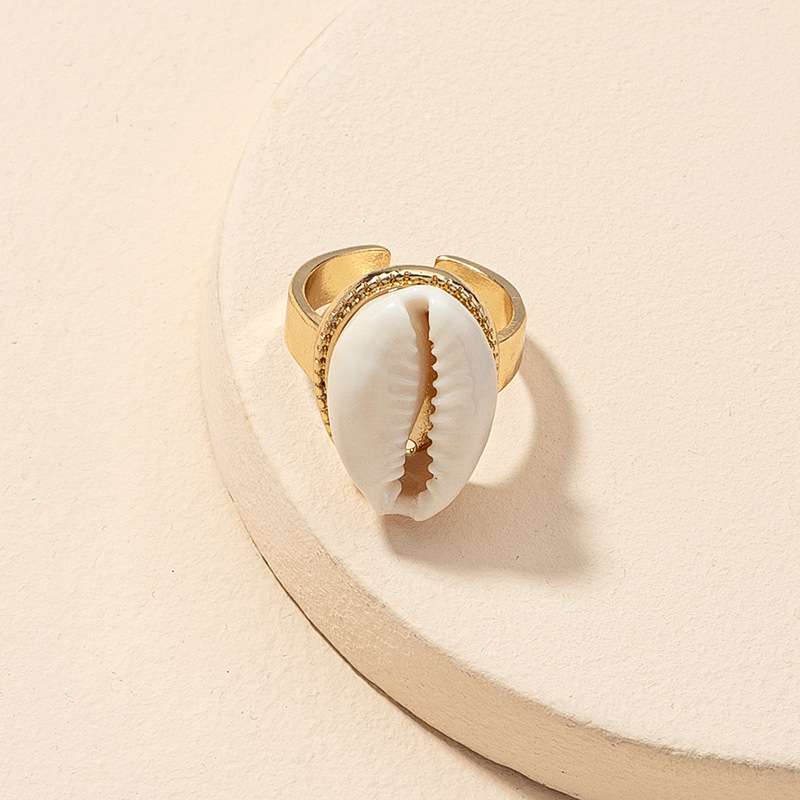 Fashion Jewelry Wholesale 1 Shell Ring Cross-border Trade Ins New Jewelry Qingdao Jewelry
