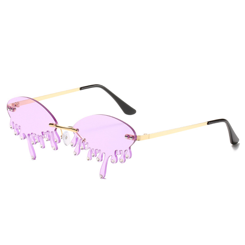 Title 10, Sunglasses Personality Tear-shaped Visor Glasses