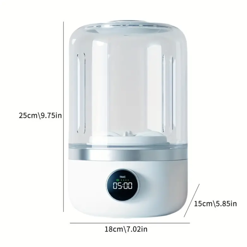 Portable Mini Washer, USB Rechargeable Cordless, 1.2L Capacity For Underwear, Socks & Baby Clothes, 3 Cleaning Modes, Quiet & Compact For Travel, Dorm, Apartment