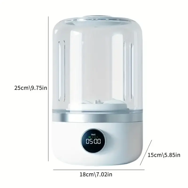 Portable Mini Washer, USB Rechargeable Cordless, 1.2L Capacity For Underwear, Socks & Baby Clothes, 3 Cleaning Modes, Quiet & Compact For Travel, Dorm, Apartmen