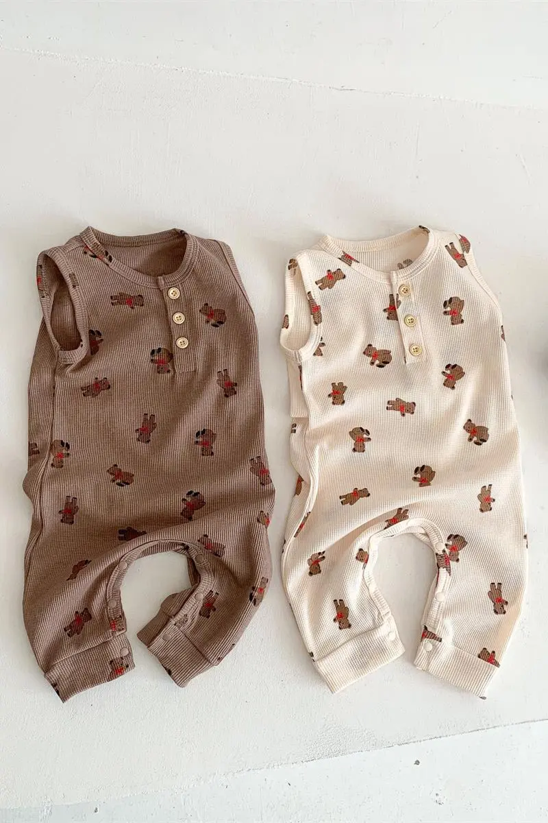 Baby's Summer Sleeveless Vest One-piece Suit
