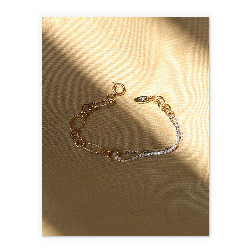 Simple Hip-hop Personality Zircon Chain Bracelet Bracelet