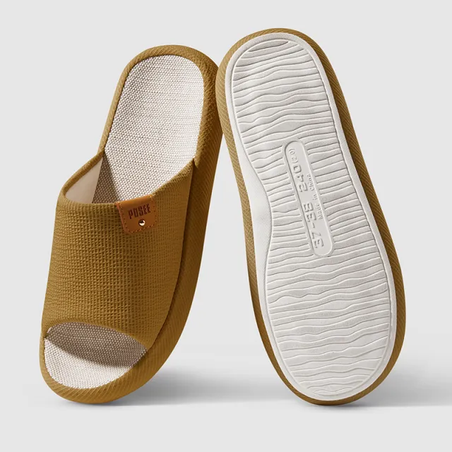 Mute Couple Linen Slippers With Soft Sole Gray - Shop at LoveMi