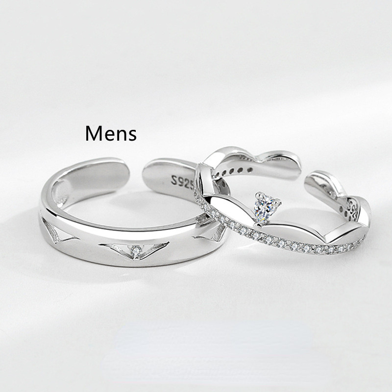 Couple Fashion Sterling Silver Ring