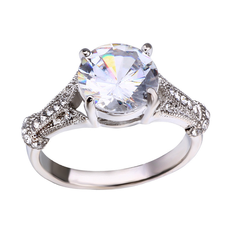 Title 3, Anello con diamanti Style Round Super Sparkle, ...