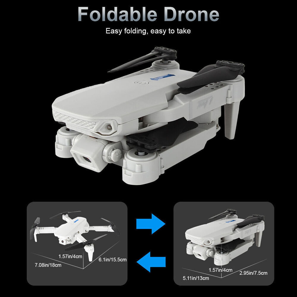 3 Batteries Pro Drone 4K Selfie Camera Wifi Fpv Foldable Rc Quadcopter — image 8