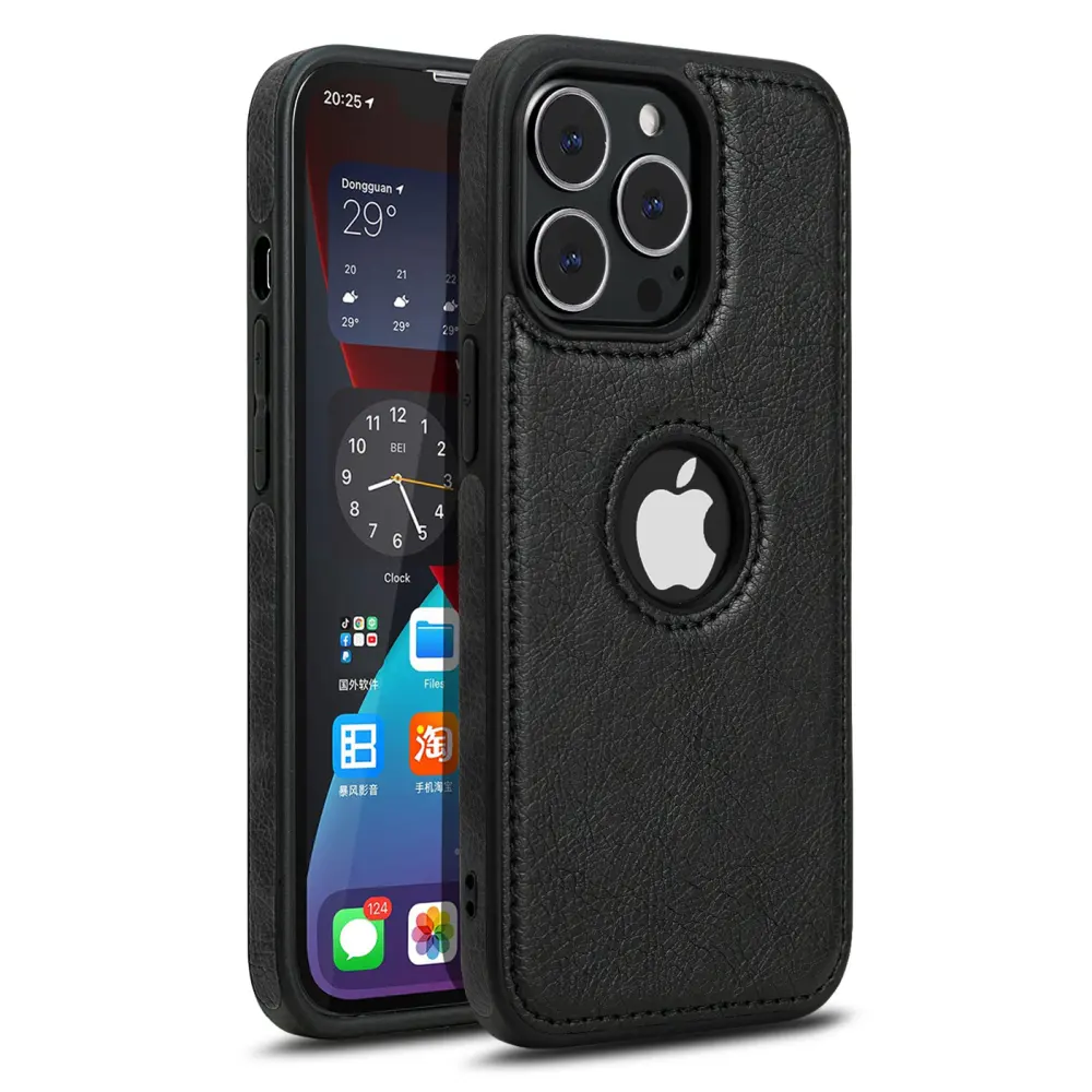 Applicable Car Line Leather Pattern Stitching Mobile Phone Case