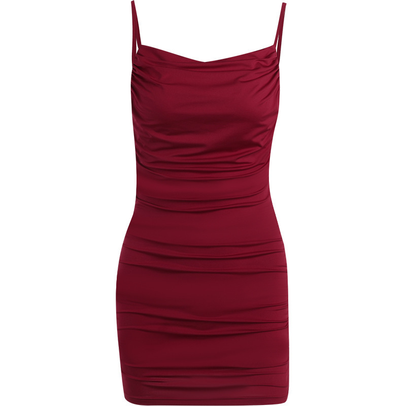 European And American Fashion Party Dress With Strap Red - Shop at LoveMi