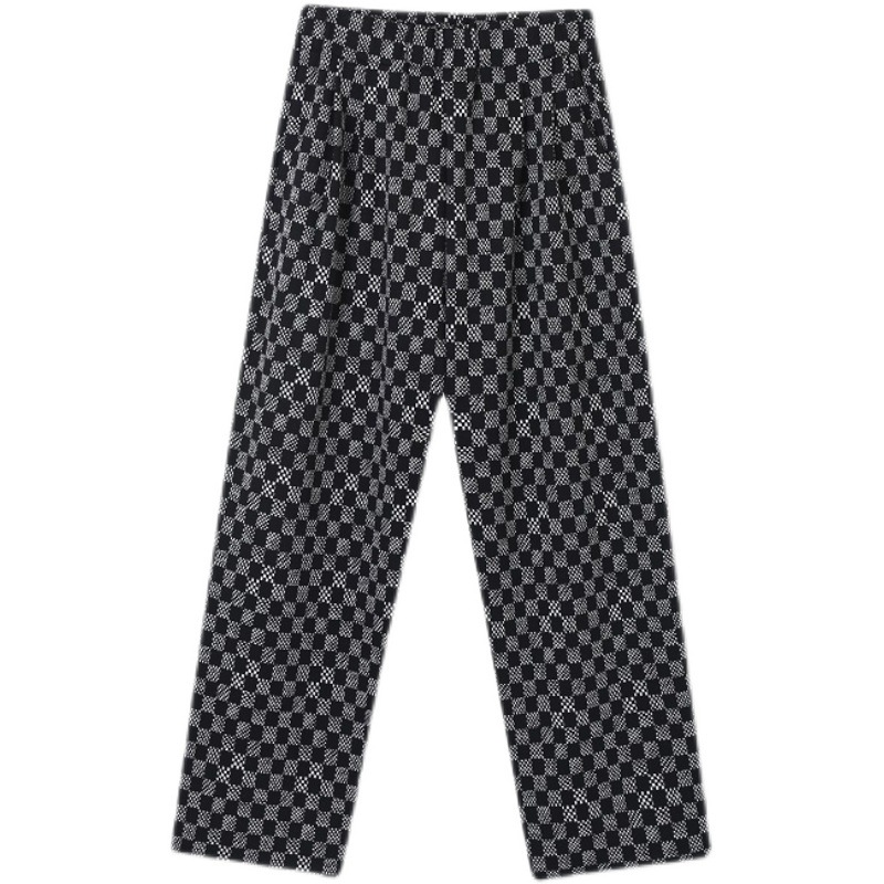 Title 2, Ins Contrast Woven Checkerboard Pants